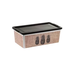 Boîte de rangement motif ananas 6 L