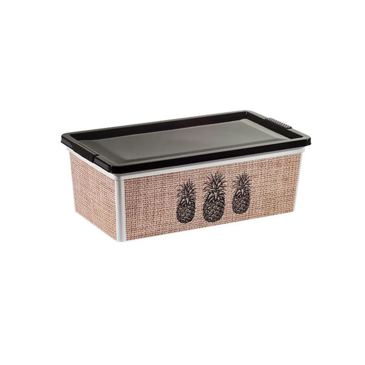 Boîte de rangement motif ananas 6 L