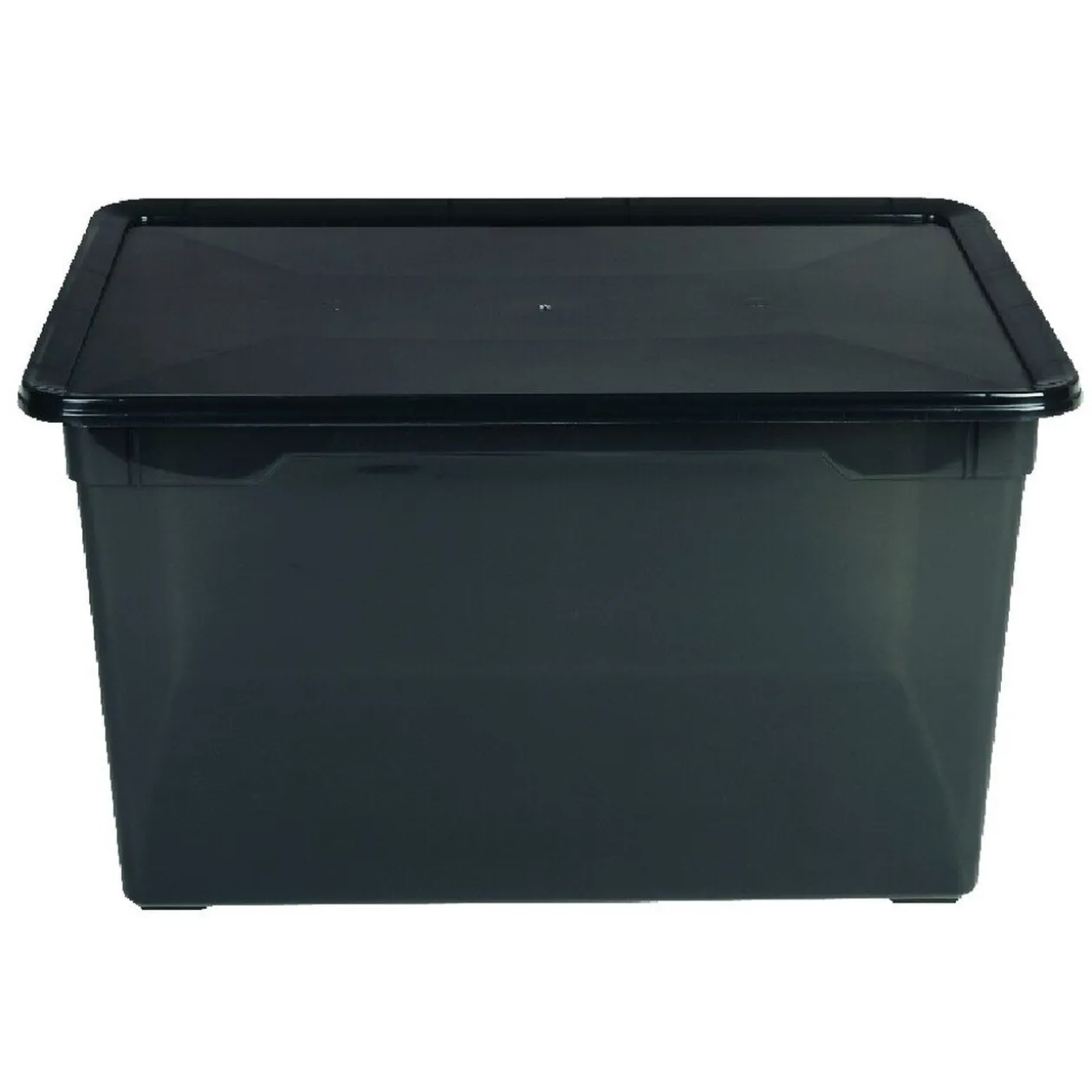 Boîte de rangement noire 46 L