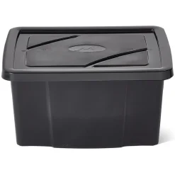 Boîte de rangement noire 30 L x 5