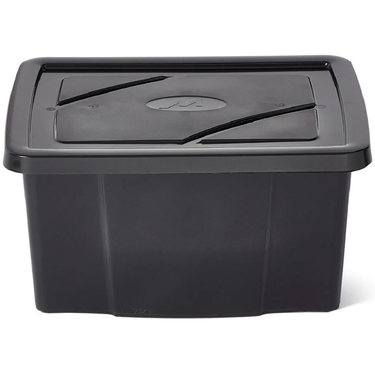 Boîte de rangement noire 30 L x 5