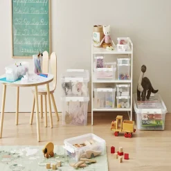 Boîte de rangement plastique transparent 1L