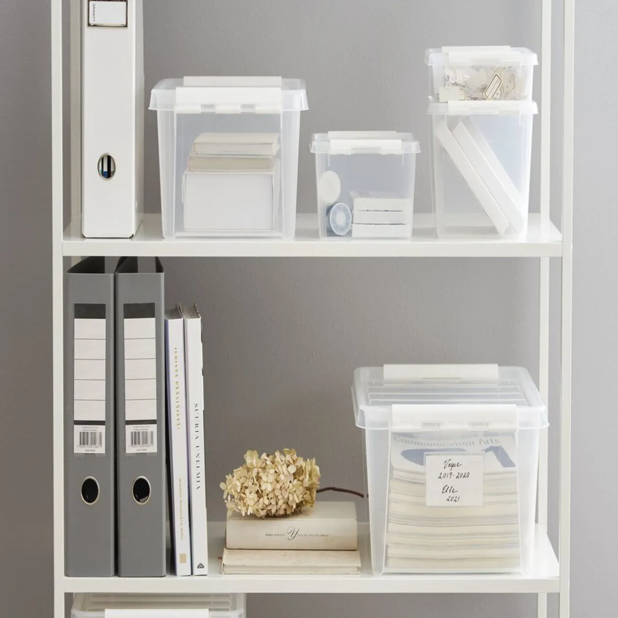 Boîte de rangement plastique transparent 1L