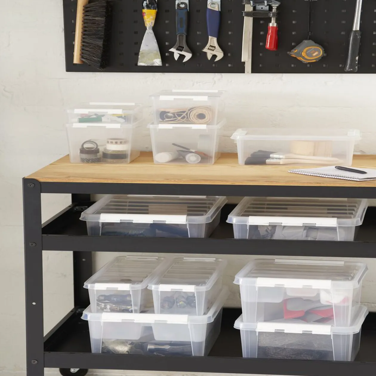 Boîte de rangement plastique transparent 1L