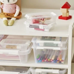 Boîte de rangement plastique transparent 1L