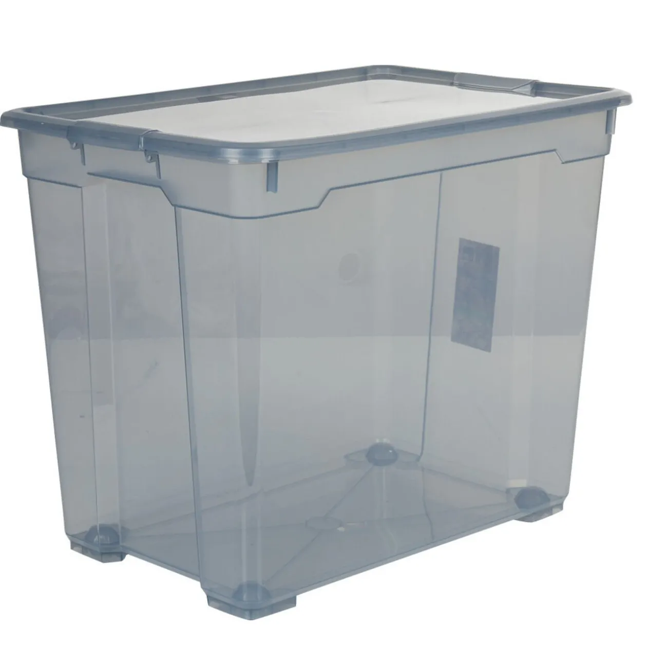 Boîte de rangement plastique noir fumé 78 L