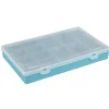 Boîte de rangement plastique 13 compartiments bleu