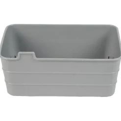 Boîte de rangement plastique jaune gris x4