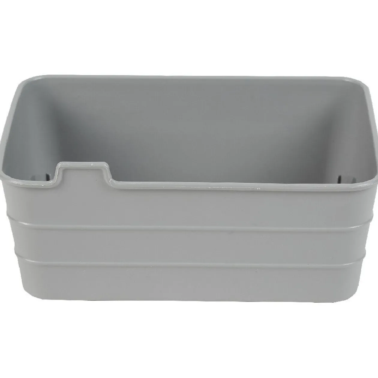 Boîte de rangement plastique jaune gris x4