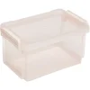 Boîte de rangement plastique à clips 0,7 L rose