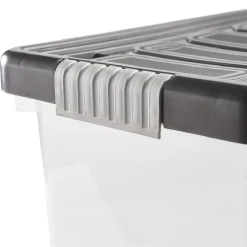 Boîte de rangement plastique sapin Noël 90L 120x39xH33 cm