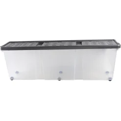 Boîte de rangement plastique sapin Noël 90L 120x39xH33 cm