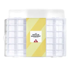Boîte de rangement pour vis et quincaillerie 36 compartiments 18,3x27,5cm