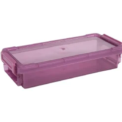 Boîte de rangement transparente à clip 0,55L
