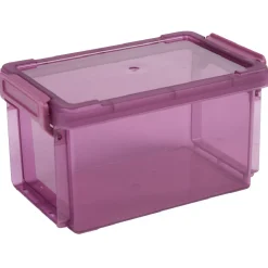 Boîte de rangement transparente à clip 0,70L