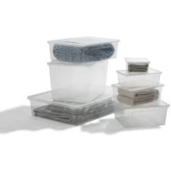 Boîte de rangement transparente 2 L