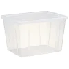 Boîte de rangement transparente avec couvercle 18,8L