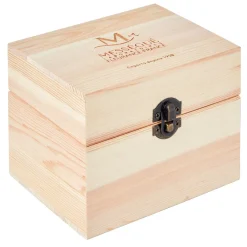 Boîte de rangment pour huiles essentielles bois naturel