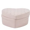 Boîte en forme de coeur rose