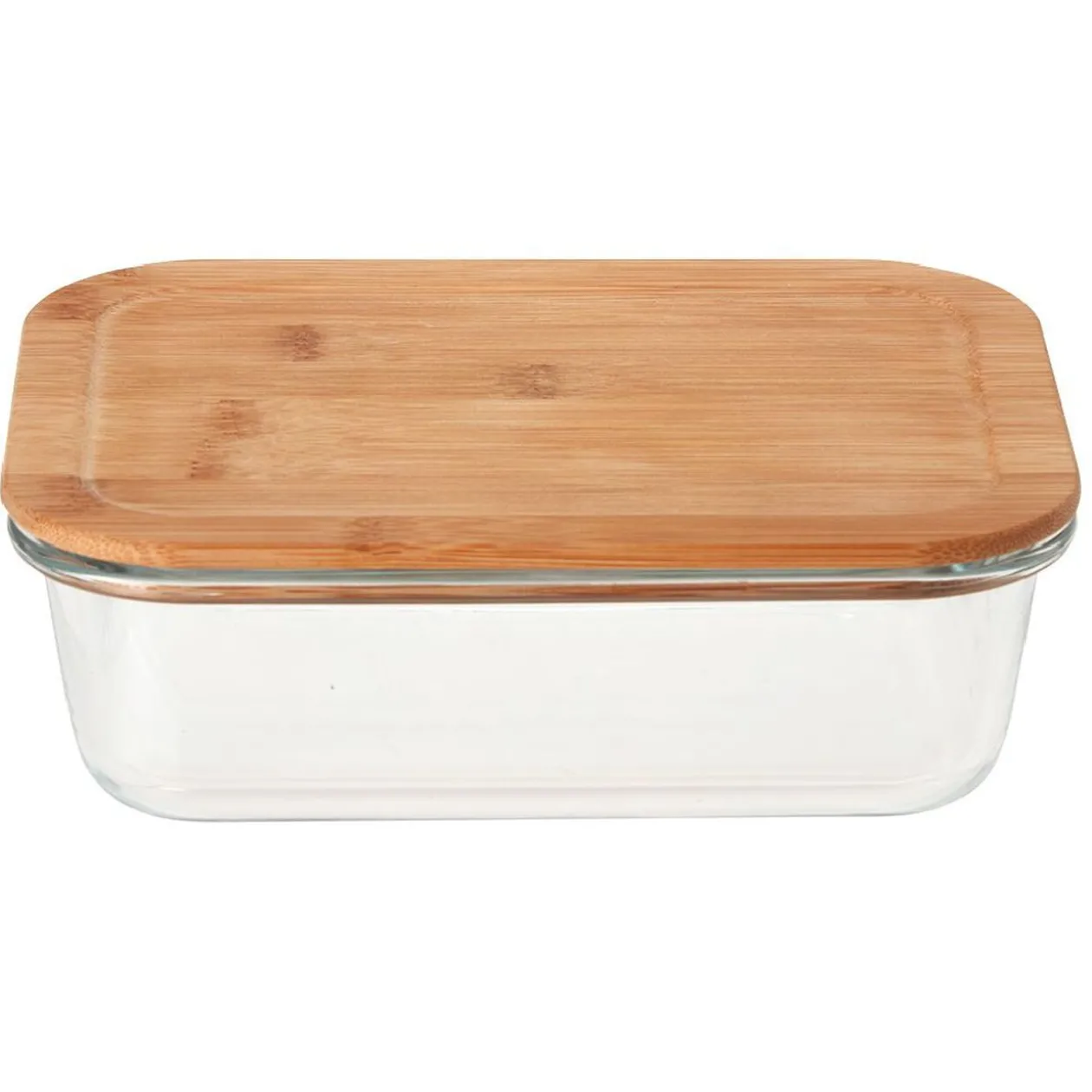 Boîte en verre et bambou 1,5 L