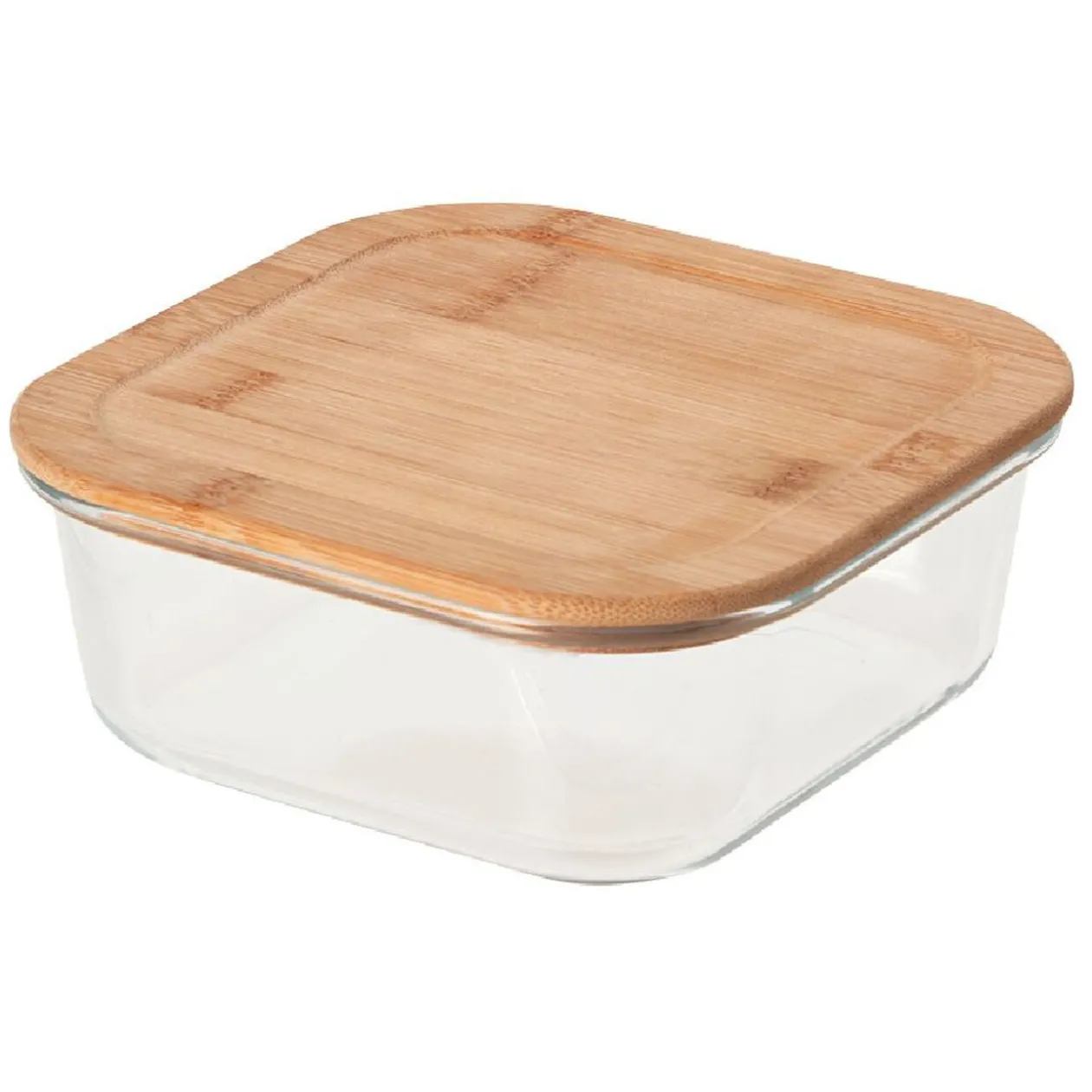 Boîte en verre et bambou 1,1 L