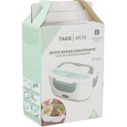 Boîte lunch chauffante 2 compartiments 1 cuillère