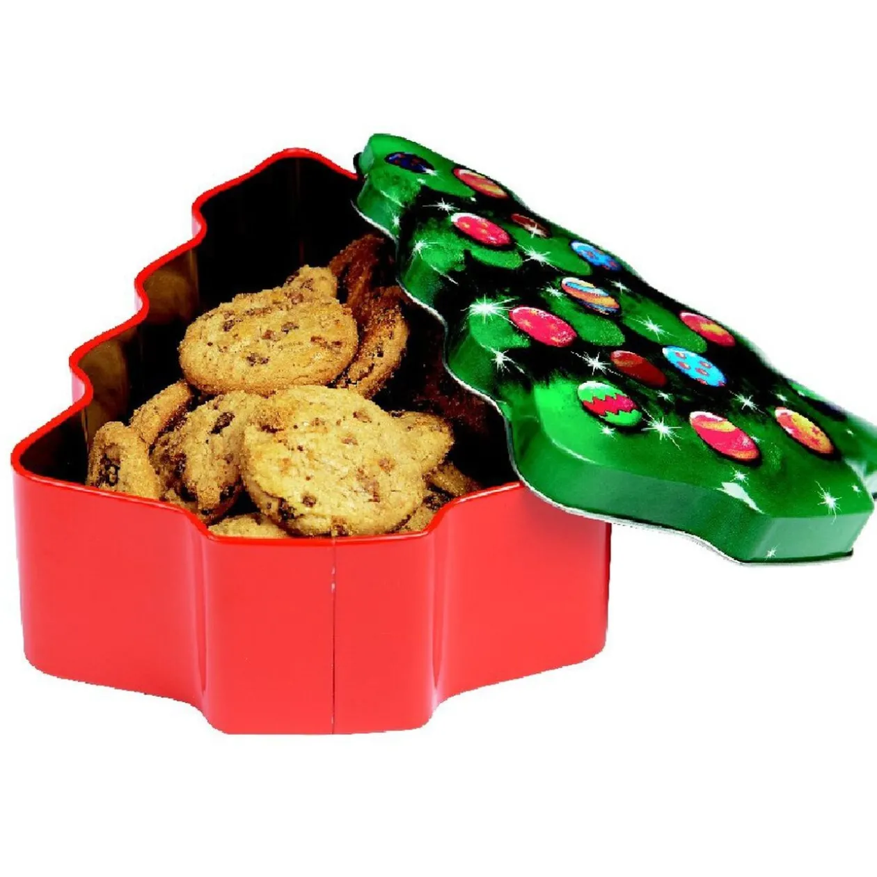 Boîte métal sapin de Noël