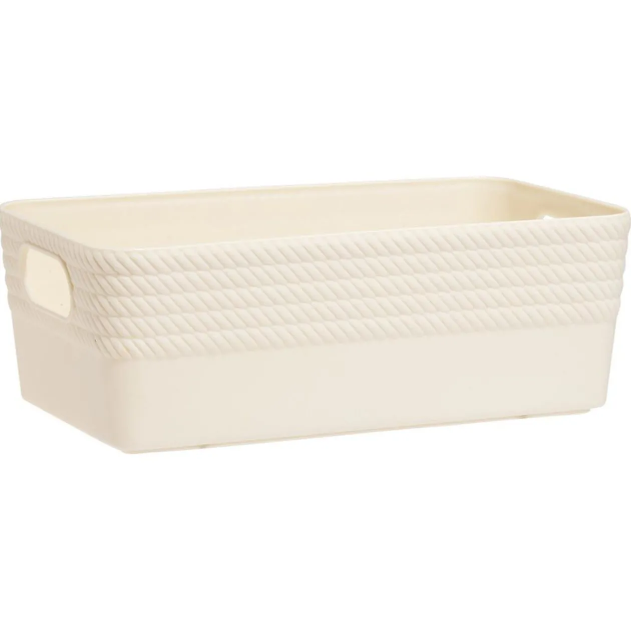 Boîte plastique beige 20x11xH7cm