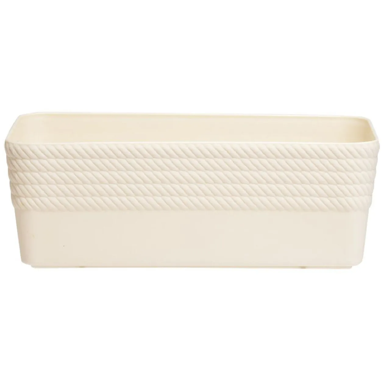 Boîte plastique beige 20x11xH7cm