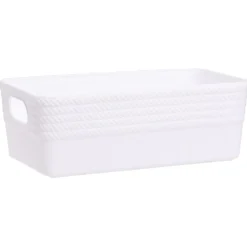 Boîte plastique blanc 20x11xH7cm