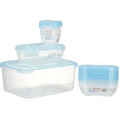 Boîte plastique bleu x12