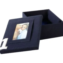 Boîte porte photo jean