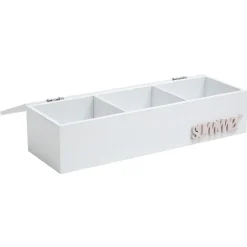 Boîte range bureau blanche et rose design Sweet exotic