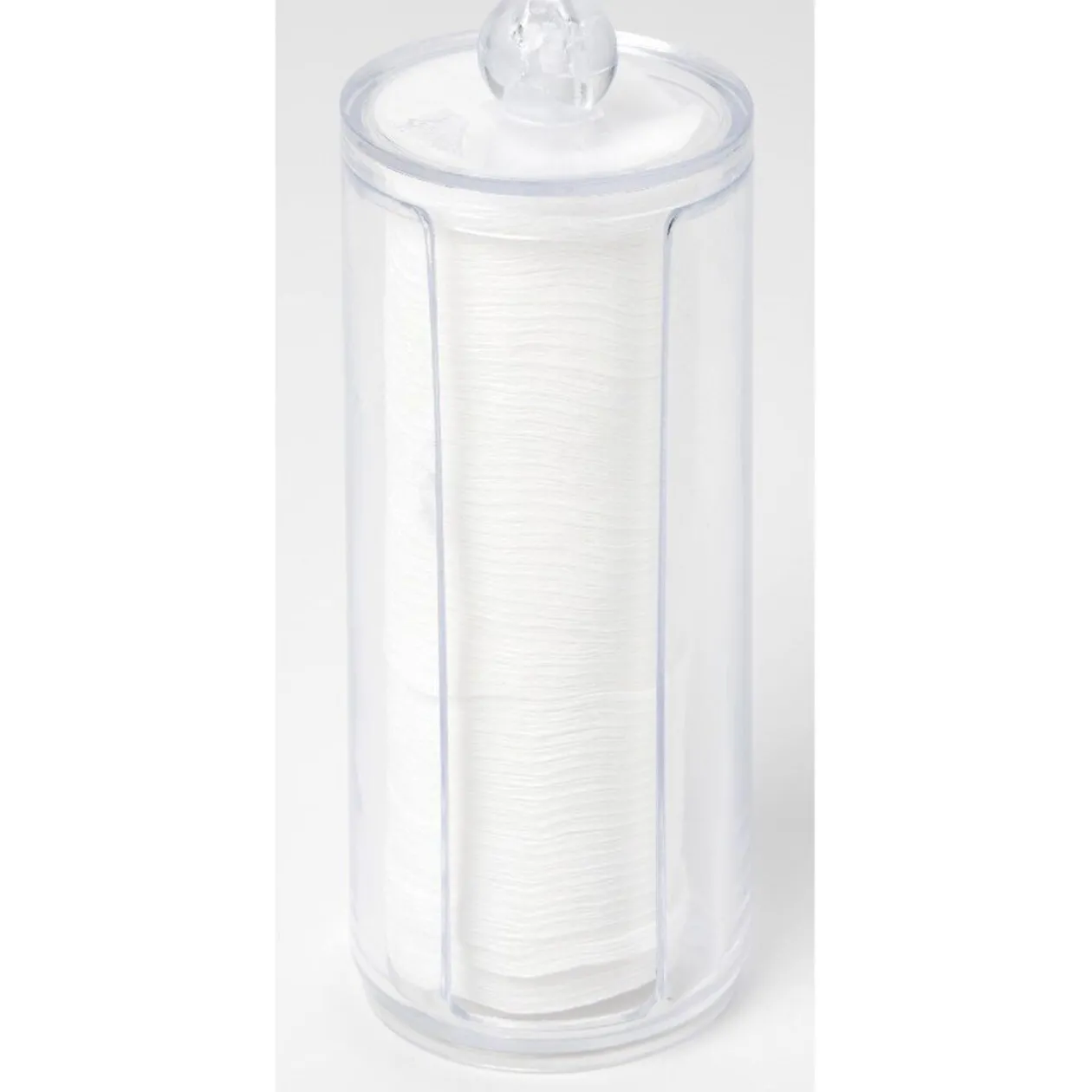 Boîte range disque démaquillant transparente