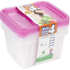 Boîte rangement alimentaire 1,1 L x4