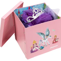Boîte rangement enfant tapis de jeu Playmobil Princesse