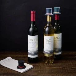 Bouchon silicone bouteille de vin forme chapeau Ø3,5xH6cm