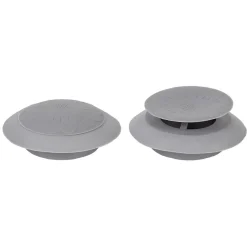 Bouchon évier silicone gris x2