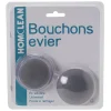 Bouchon évier silicone X2