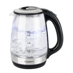 Bouilloire en verre Homday électrique à LED bleu 1,7L
