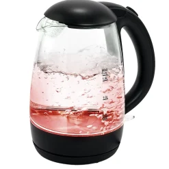Bouilloire LED sans fil couleurs variables Homday en verre 1,7 L