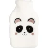 Bouillotte design panda noir et blanc