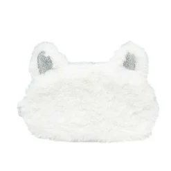 Bouillotte et masque pour les yeux effet fourrure