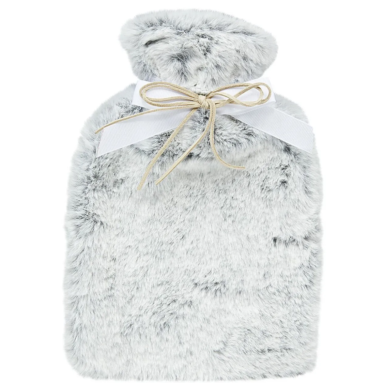 Bouillotte et masque pour les yeux effet fourrure