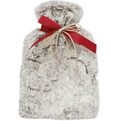 Bouillotte et masque pour les yeux effet fourrure