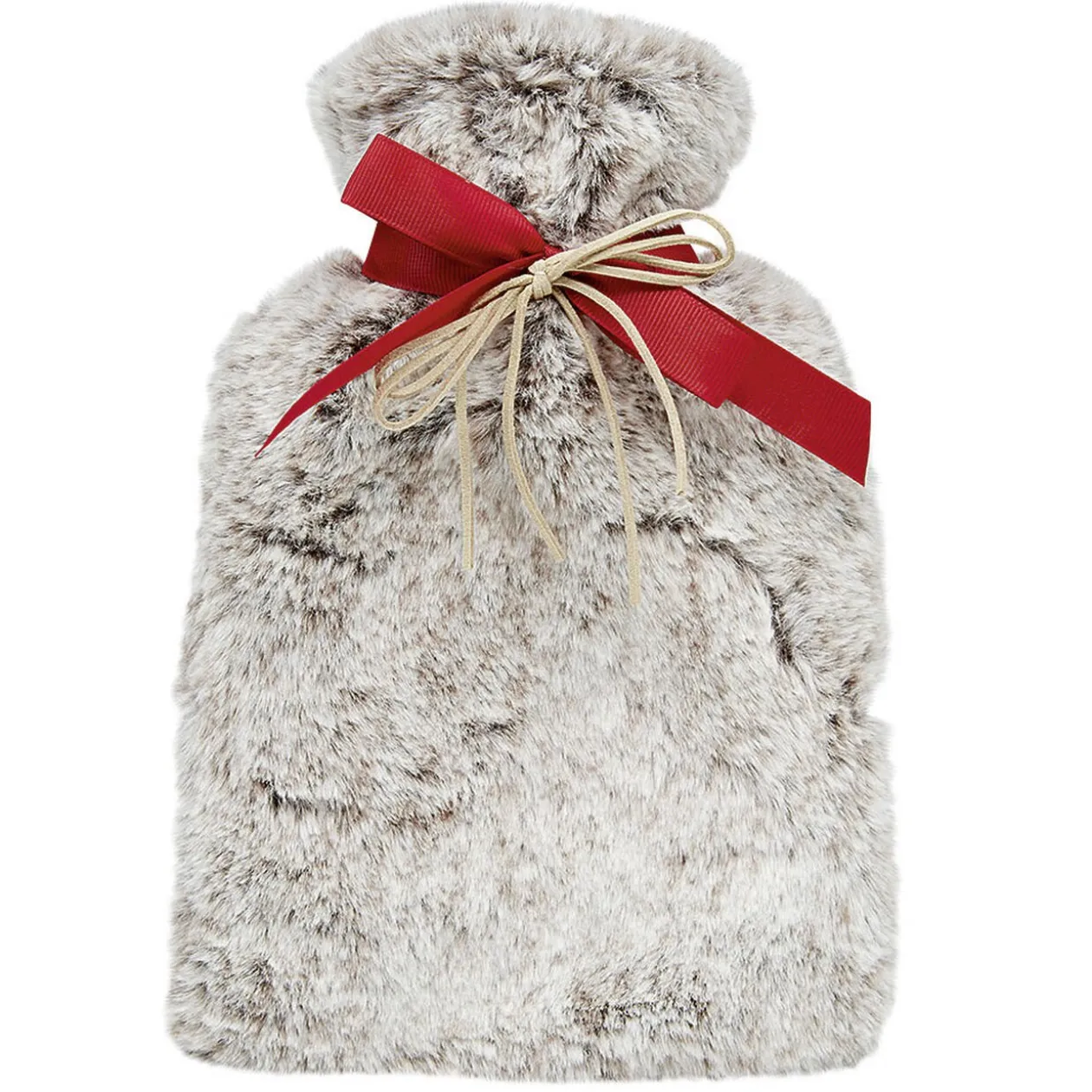 Bouillotte et masque pour les yeux effet fourrure