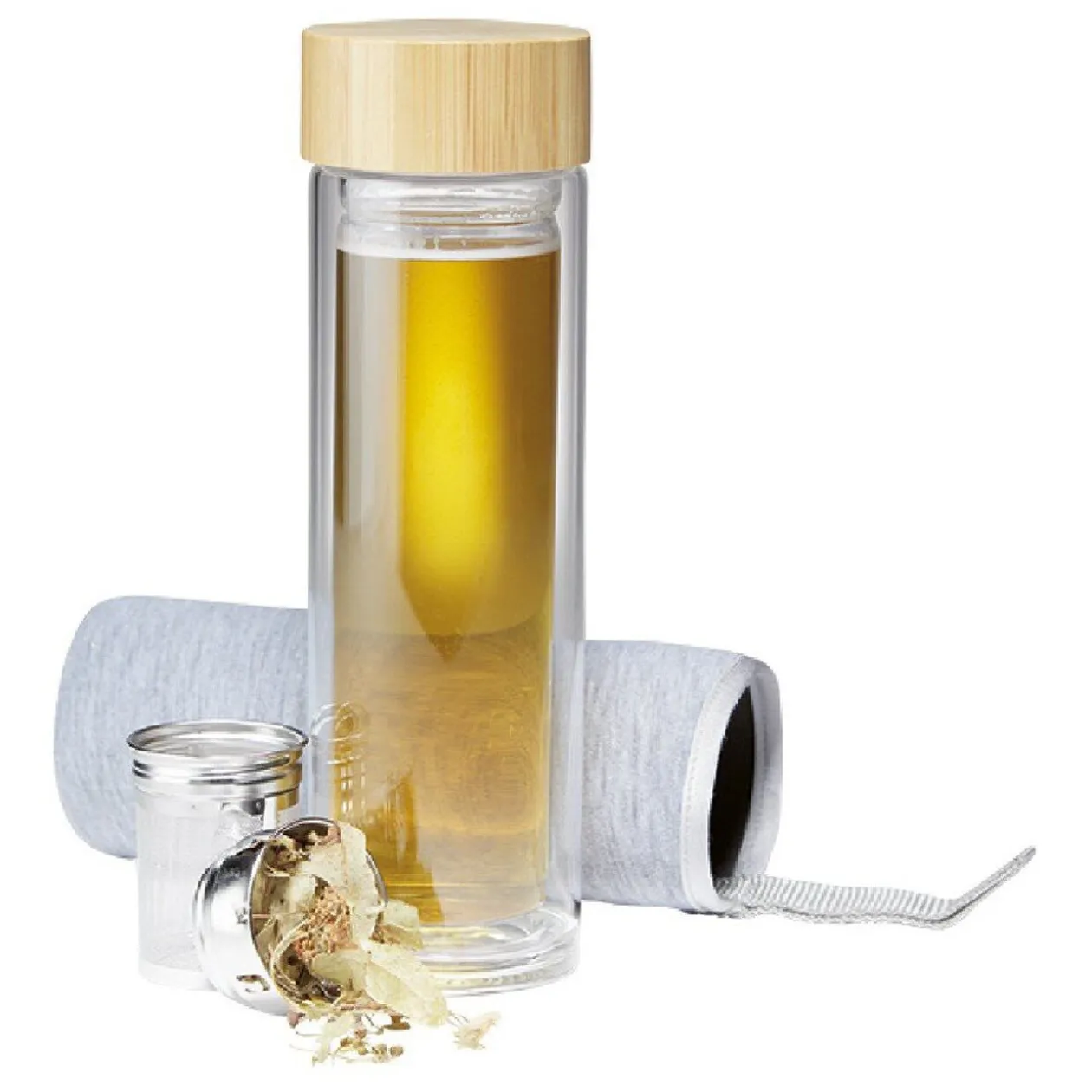 Bouteille à thé isotherme avec housse 330 ml