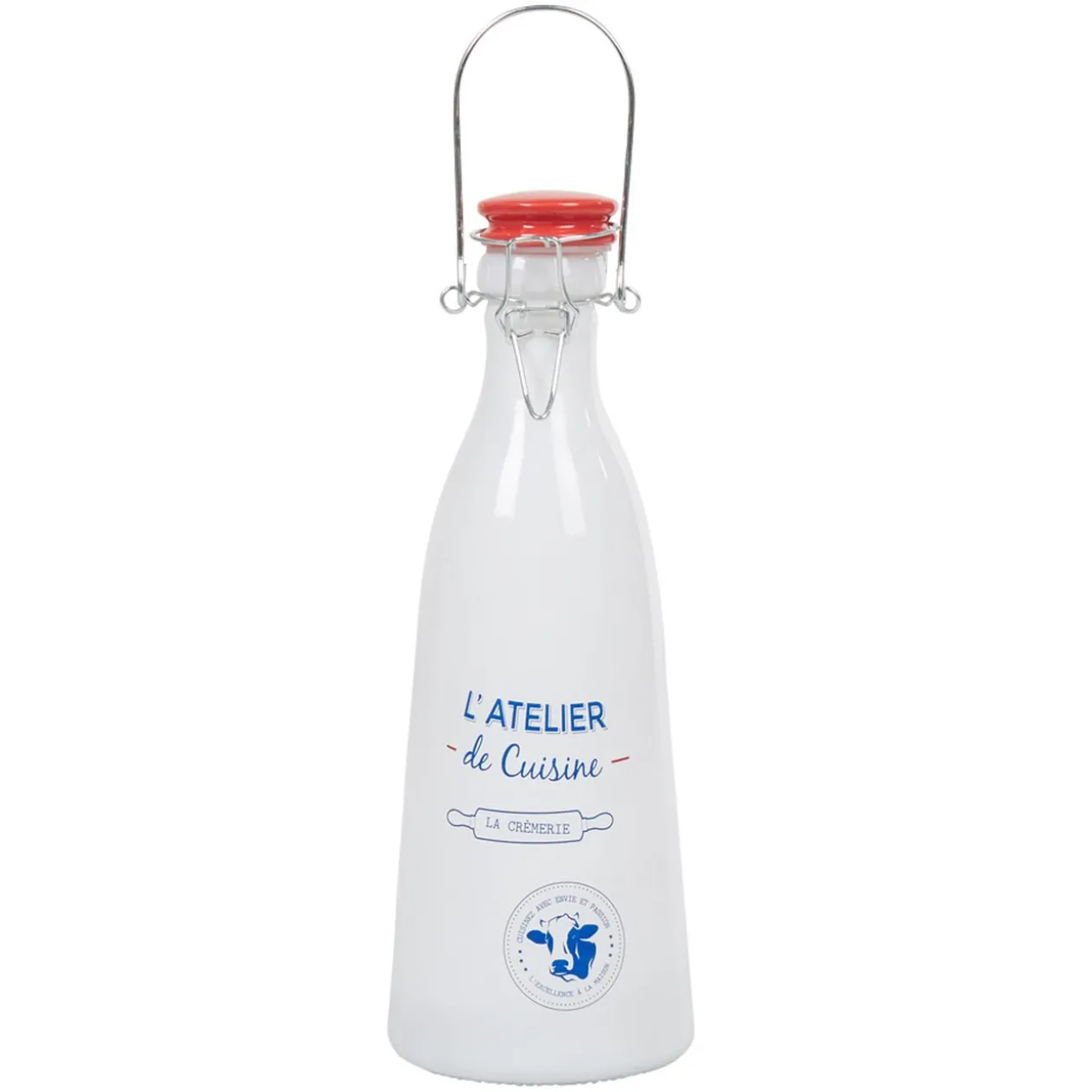 Bouteille de lait avec bouchon design L'atelier de cuisine