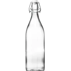 Bouteille en verre avec bouchon clip 1L