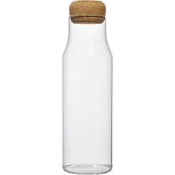 Bouteille en verre avec bouchon liège 1L